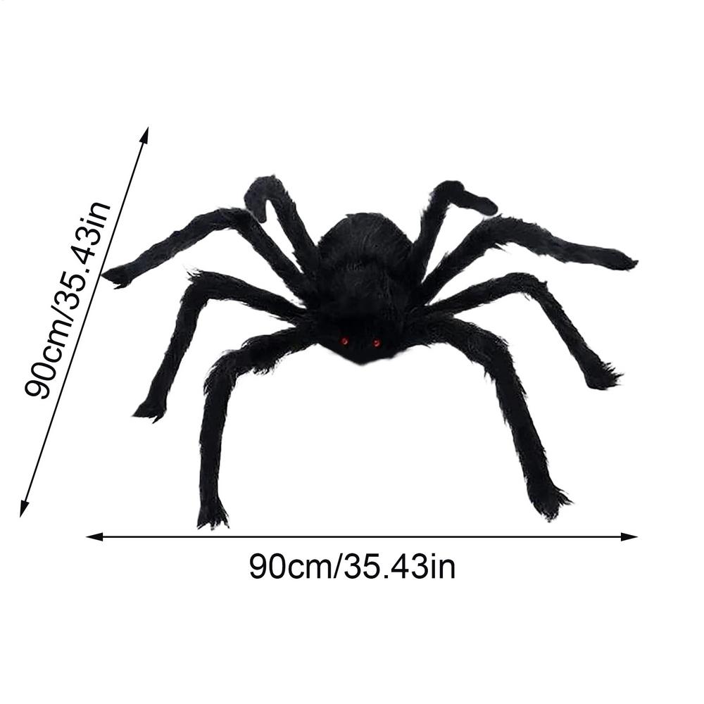 

Страшные Гигантские Пауки Жуткие Реалистичные Хэллоуинские Декорации для Сада Внутри Помещения На Открытом Воздухе Веранда Балкон Дом с Привидениями Украшения чёрный