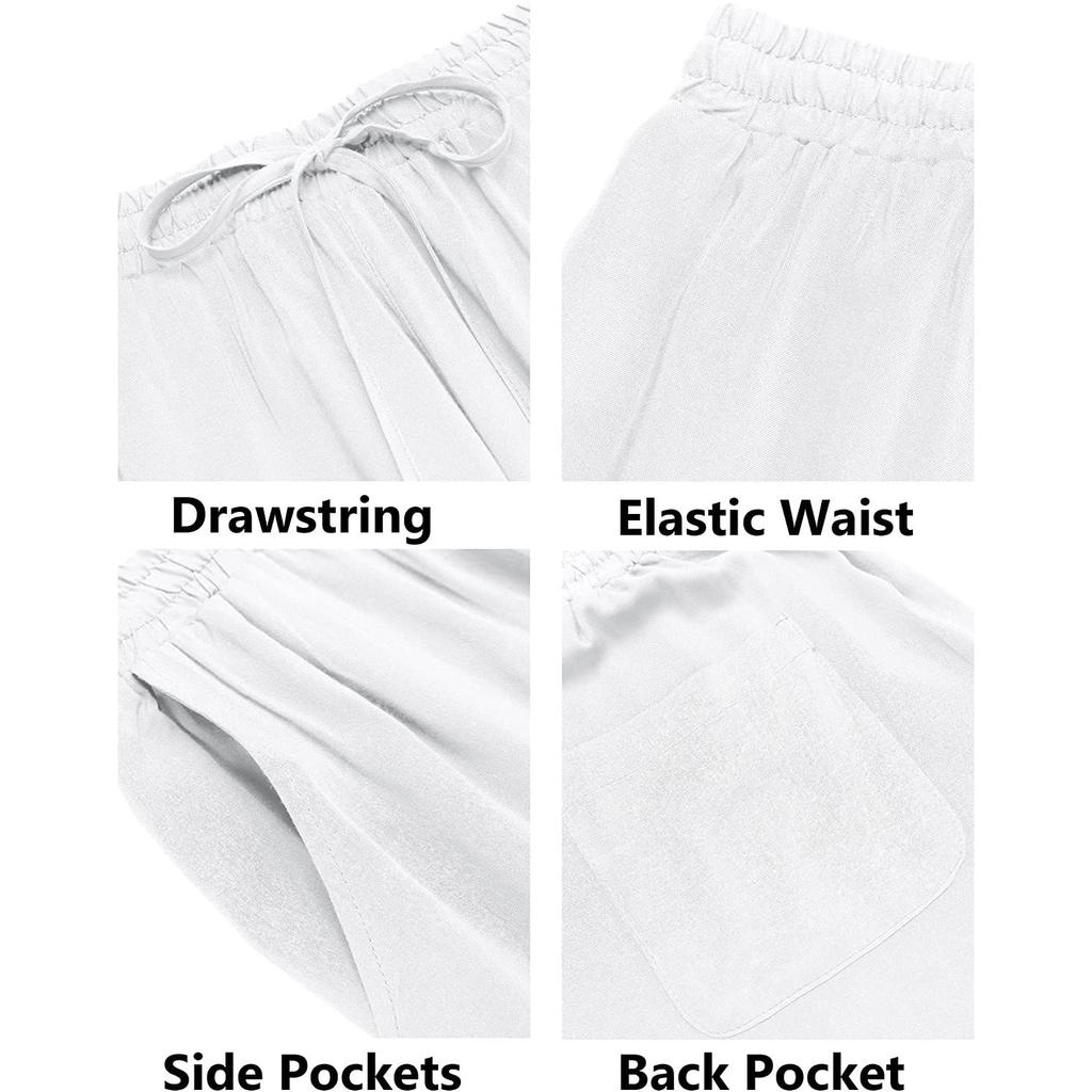 Summer Men's Cotton Linen Shirt Set Men's Casual Outdoor 2-Piece Suit and Home Clothes Pajamas Comfy Breathable Beach Short Sleeve Sets