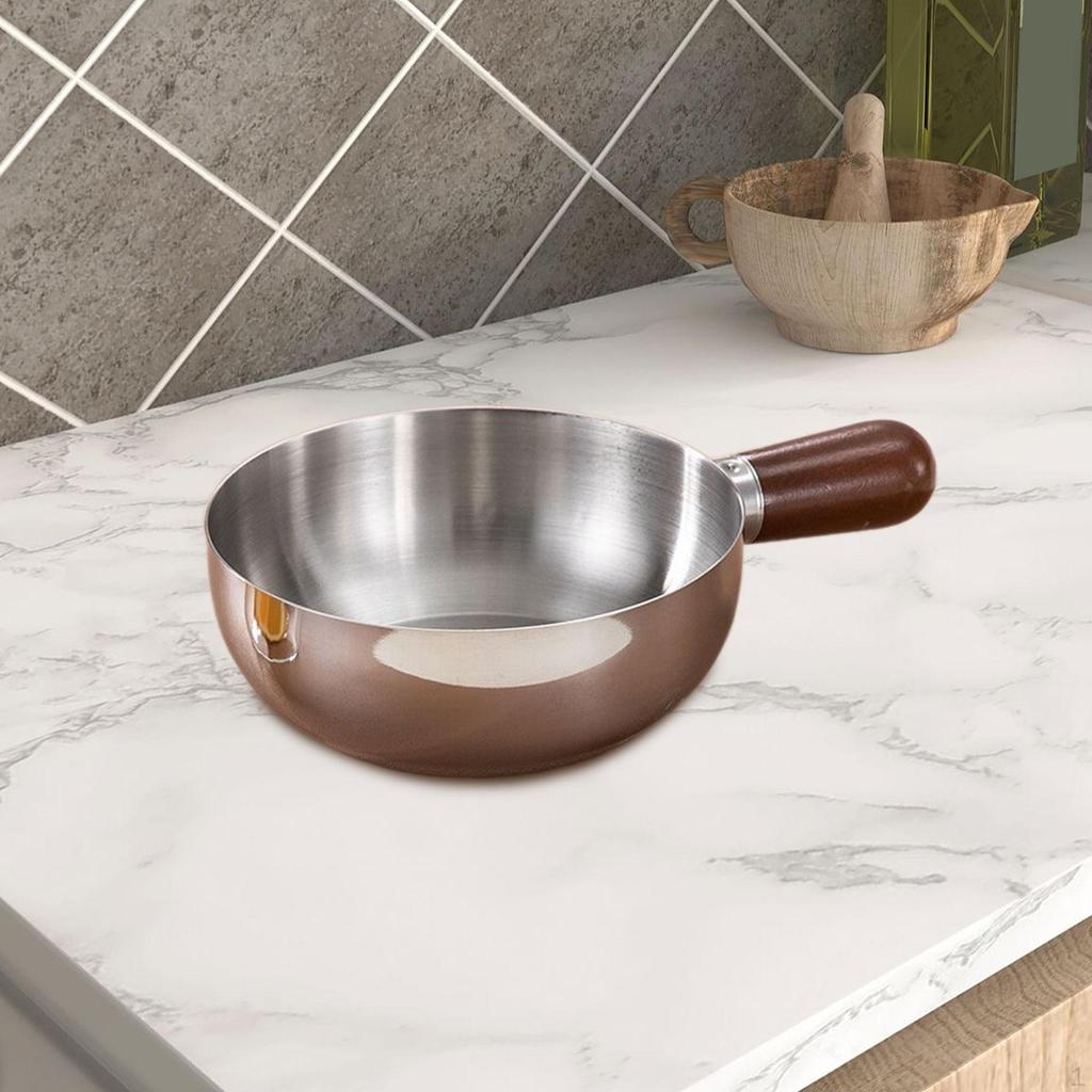 Pot, Butter Melting Pot for Cooking, Kitchen Cooking Utensils, Portable Stainless Steel,