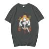 Rengoku Kyoujurou T-shirts Anime T-shirt Cotton Summer Short Sleeve Oversized T-shirts Funny Streetwear Unisex