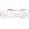 VidaXL Salon de Jardin avec Coussins 6 pcs, Sièges de Patio, Ensemble de Meubles, Mobilier de Terrasse Extérieur, Blanc Bois 3217026