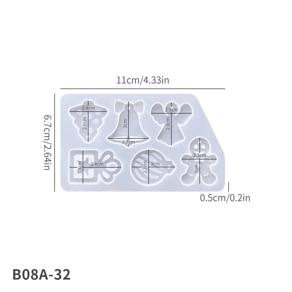 

Сделай сам Рождественские серьги и подвеска Силиконовая форма - Дизайн елки и снежинки