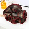 Four-layer Plaid School-style Hair Tie, Slim Waist Design, Japanese-Korean Retro Fabric Hair Accessory.