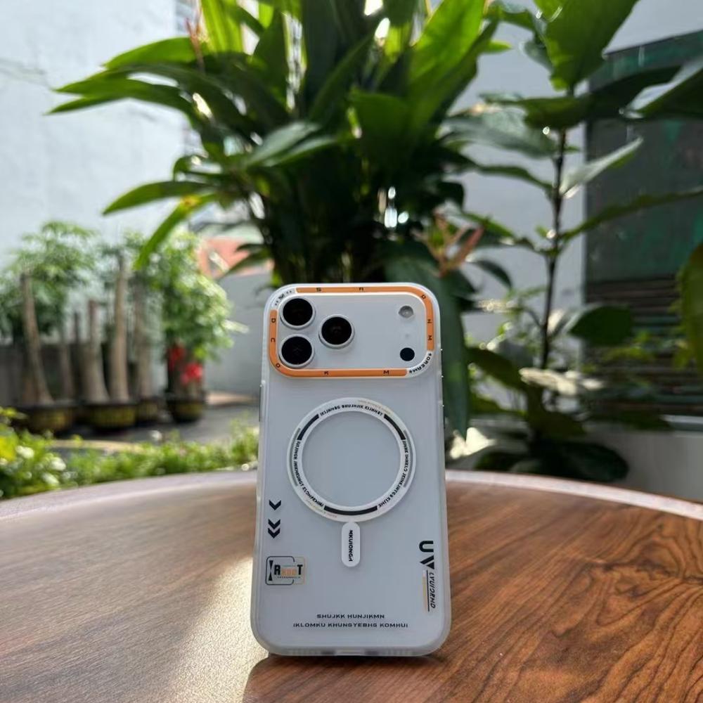 

Matte Magnetic Phone Case For iPhone 17 Pro Max For Magsafe Wireless Charge Frosted Back Metal Lens Frame Buttons Cover iPhone17 Pro