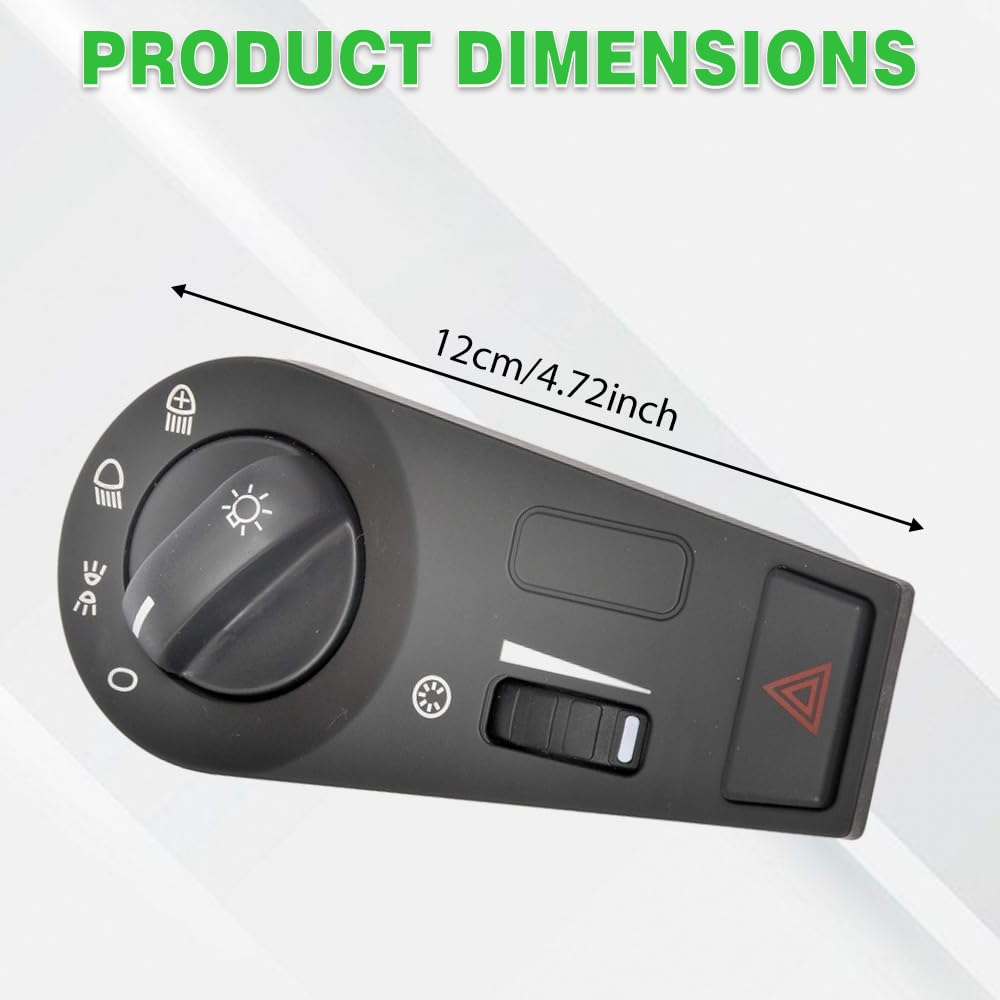 

Light Control Switch Compatible with Volvo VNL 670 Gen 2 Truck 2003–2019, 10 pins 901-0006, 20953575, Light Dimmer Switch, 1 pc