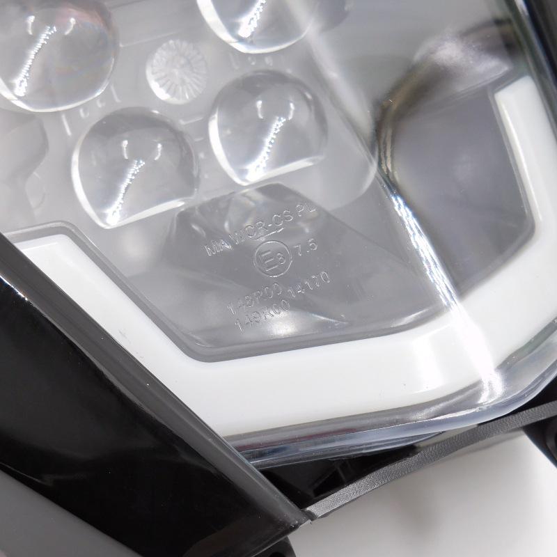 H22 LED Headlight Bulb with E-mark Lens, Daytime Running Light, High/Low Beam for KTM Enduro Motorcycle Modification.