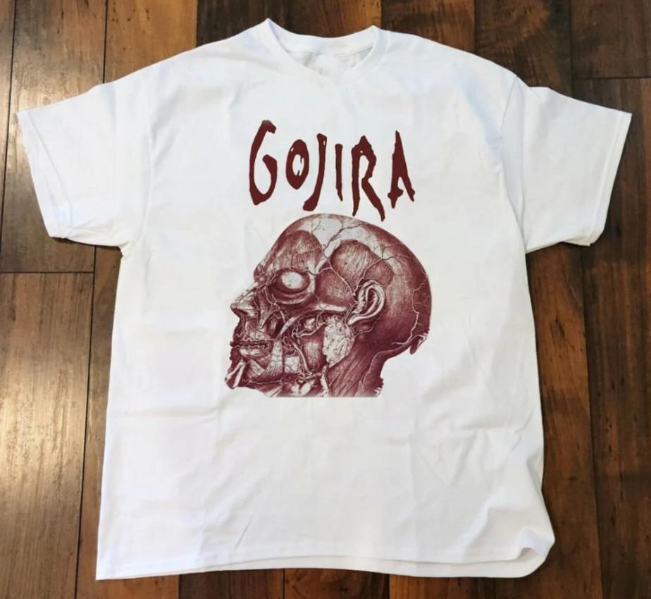 Vtg Gojira Music Band Heavy Cotton White All Size Unisex Shirt  KK79 XXXXL