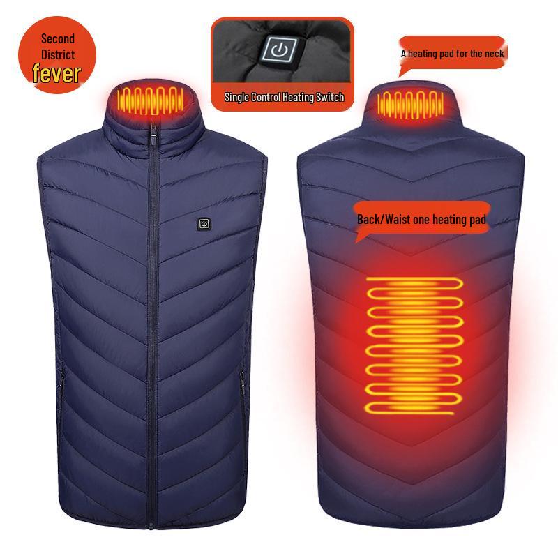 Herren Winter Smart Elektrische Beheizbare Weste mit 28 Heizzonen