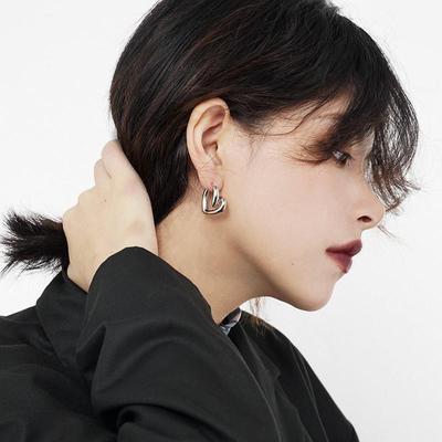 Серьги Love Needle Silver S925 - Элегантный и модный холодный стиль