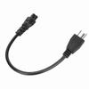 5‑15P Male to IEC320 C5 Female Power Cord 18 AWG 0.3m AC Power Short Cord for Computers
