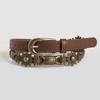 Alloy Punk Belt Buckle With Geometric Shape For Casual Wear
