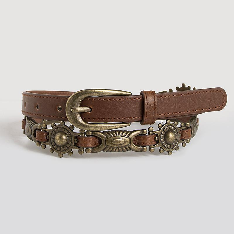Alloy Punk Belt Buckle With Geometric Shape For Casual Wear
