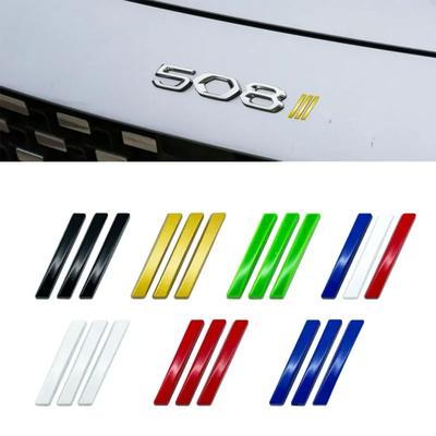 1 Stück Auto 3D Metall dekorative Streifen Aufkleber Aufkleber für P/eugeot 308 408 508 206 207 3008 4008 5008 Kofferraum Körper Abzeichen Emblem Aufkleber