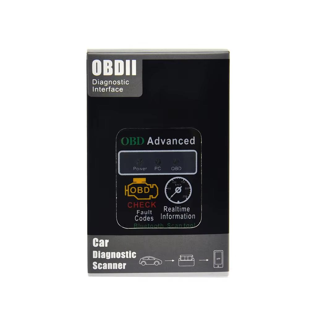 HHOBD Chip 25K80 Version 1.5 ELM327 HH OBD Advanced OBDII OBD2 Bluetooth Mini ELM327 Auto CAN Wireless Adapter Scanner