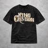 Men Women Harajuku Washed T-shirts King Crimson Rock Band Printed Shirt Merch Oversize Tee Shirts