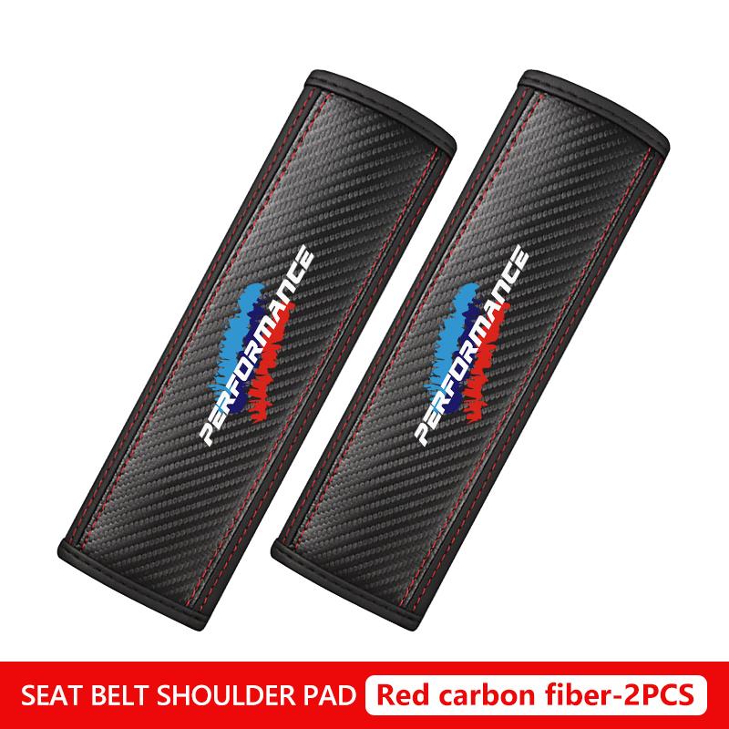 BBKL3 Car Seat Belt Shoulder Soft Safety Belt Protection Cover Anti-wear For BMW Performance M Alpina M3 M5 iX iX1 iX3 iX6 iX7 G20