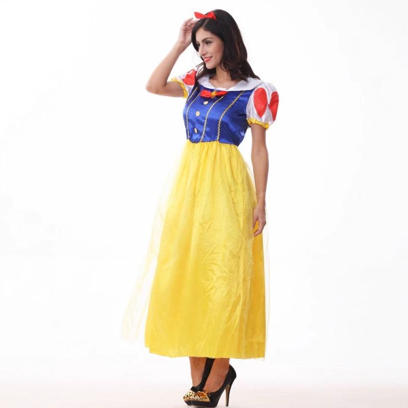 Halloween costume, long dress, Snow White costume, disco costume, masquerade costume.