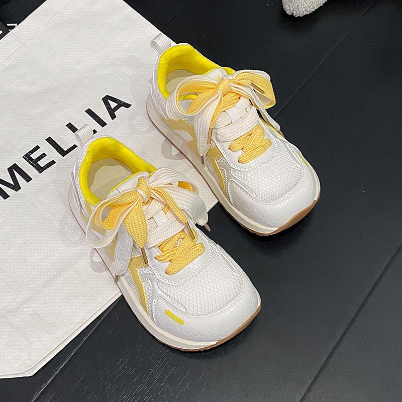 

Soft leather version~ Jogging shoes women s 2025 new summer mesh breathable casual shoes versatile sports 40