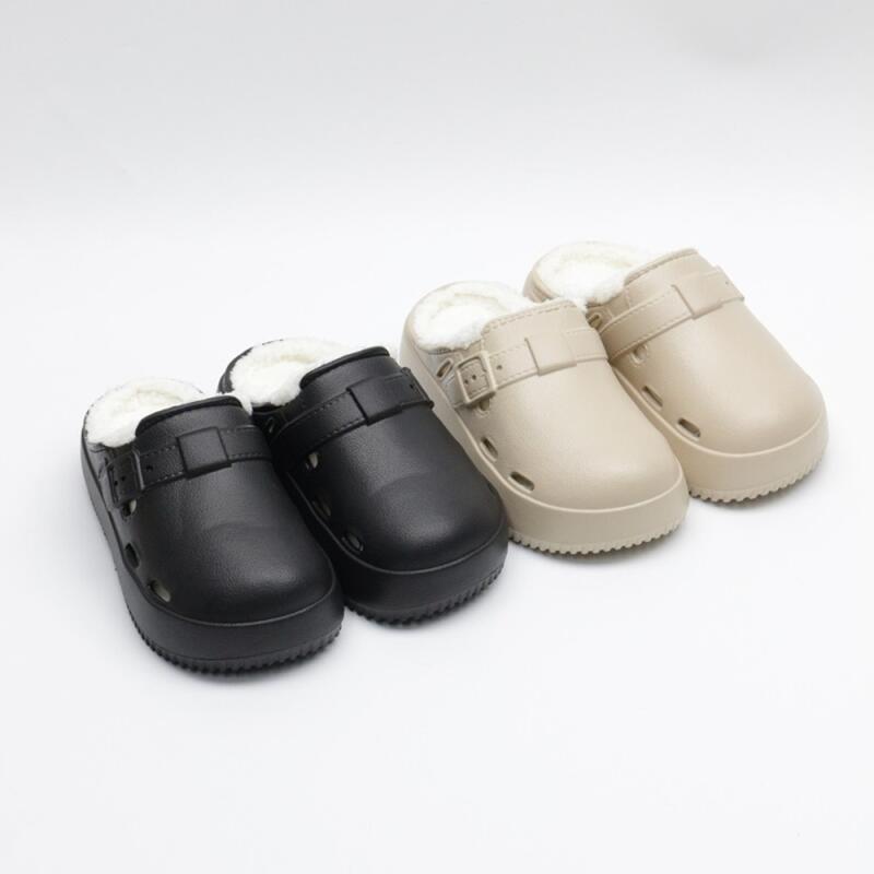 Winter fur slippers for women in 2 colors Black 250 5350₽