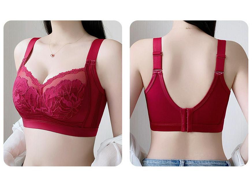 Plus Size Wire-Free Bra: Enhances Shape, Anti-Sagging, Breathable, With Side Support for a Slimmer Look
