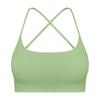 2023 New Cut Out Cross Beauty Back Exercise Underwear Women's Thin Square Collar Workout Top Sexy Yoga Bra Quick-Drying