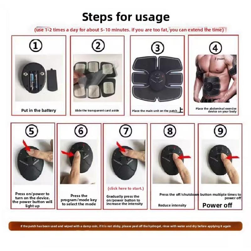 Smart Abdominal Training Trainer Stimulator Elektronisk Kroppsmuskelmassasje Slanking Smart EMS Fitness