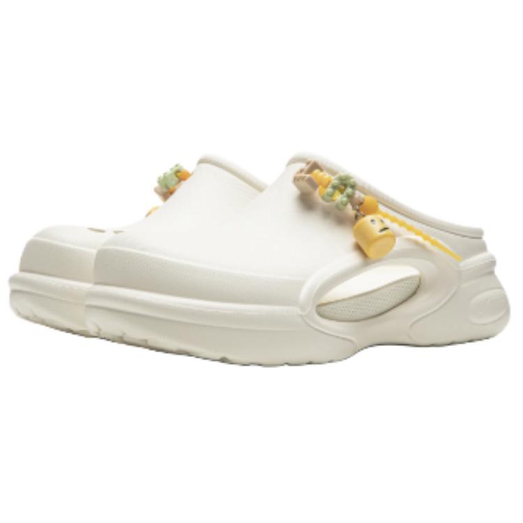 Li Ning Capsule Toy Shoes EVA Clogs Unisex Mother Of Pearl White AGAW019-1