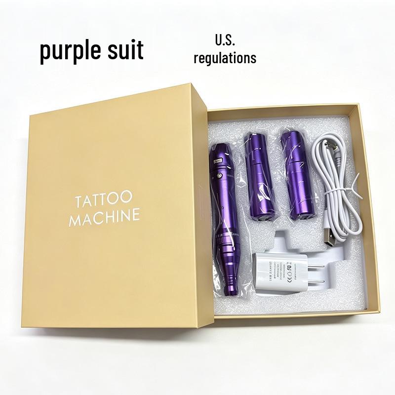 Dual Battery Eyebrow & Lip Embroidery Machine - All-in-One for Eyebrow, Lip, and Eyeliner Tattoos with Mist Effect.