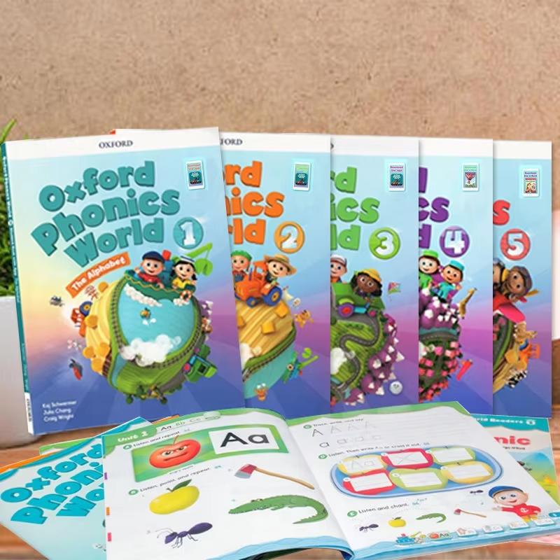 10books Oxford Phonics World Storybook Children Learning English Case Early Learning Books Workbook Educational Toys Libros