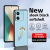 Süßes Giraffen-Handyhülle für Redmi Note 14 13 12 11 Pro Plus S 5G 14C A3 Weiche Schwarze Handyhülle