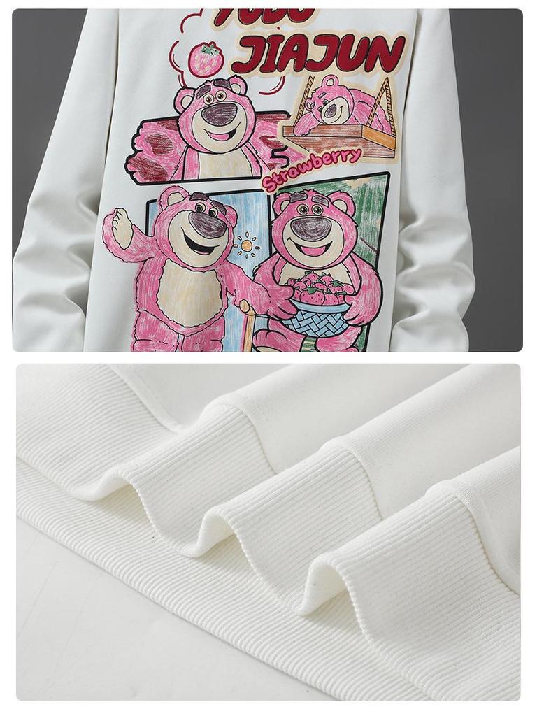 Мужской трендовый свитшот большого размера 2024 - Весенний и осенний свободный крой, стиль оверсайз