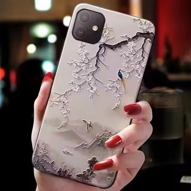 For Nokia G20 / G21 / G22 Case 3D Flower Relief Silicone Emboss Back Covers for Nokia G22 Cases Lovely Soft Protective Cartoon