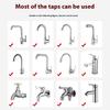 Faucet Filter Splash-Proof Aerator Universal Kitchen Tap Water Pressure Booster Rotating Spout