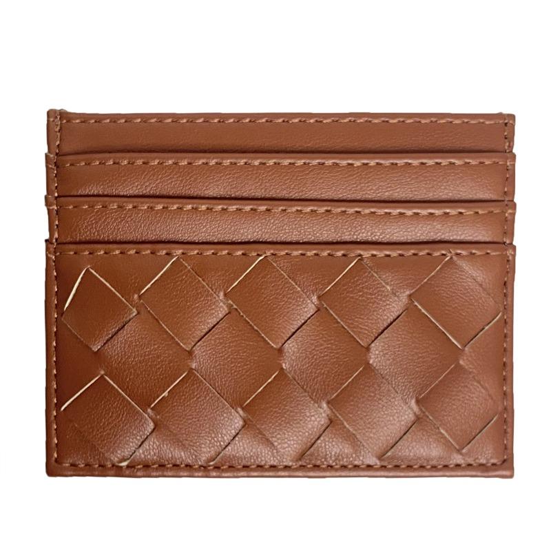 Premium Sheepskin Woven Card Bag RFID Card Cover Women's Brand Multi-card Position Genuine Leather Card Bag OEM Generation