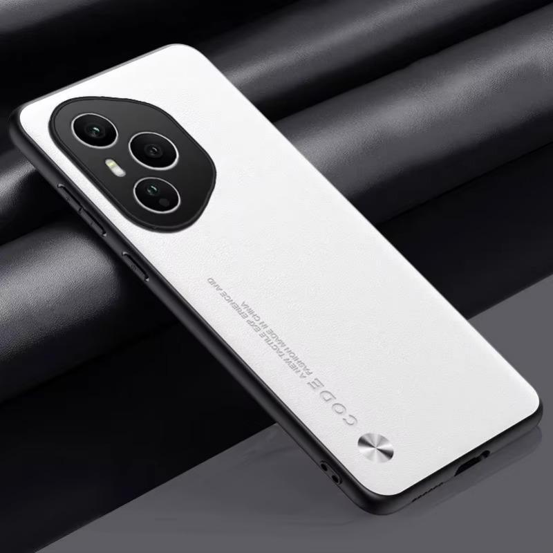 

Однотонный чехол из искусственной кожи для телефона Honor 400 Pro, матовый силиконовый мягкий противоударный бампер, чехол для телефона для Huawei Honor 400 Lite For Honor 400 Pro белый