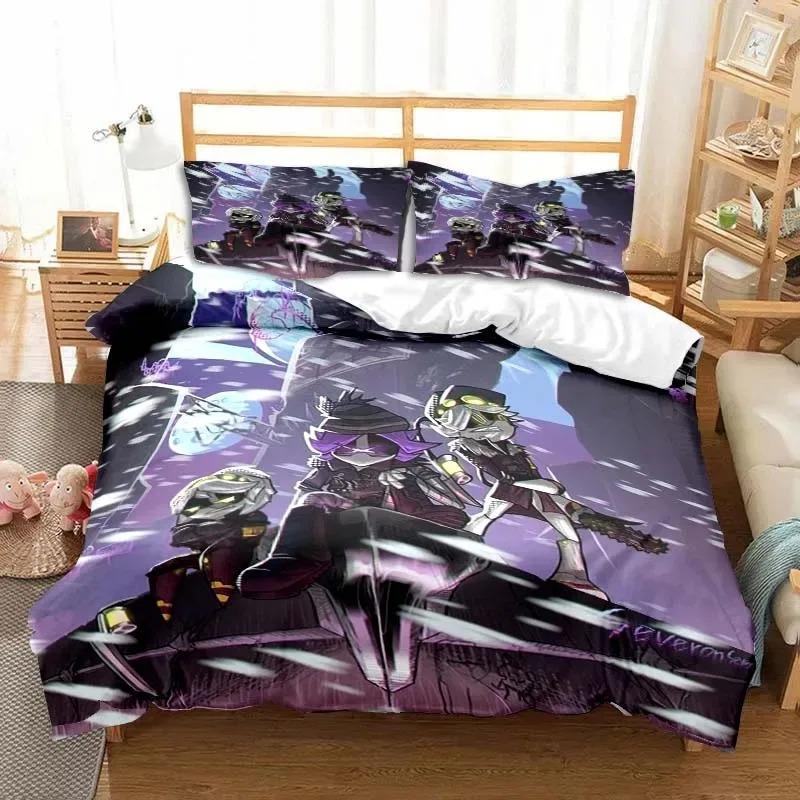 3D Cute Cartoon Anime M-Murder D-Drones Bedding Set Boys Girls Twin Queen Size Duvet Cover Pillowcase Bed Kids Adult Gift