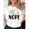 European Size Women's Sheep Print Casual T-Shirt - Soft Stretch Round Neck Short Sleeve Blouse Sheepwear Top, Machine Washable Summer