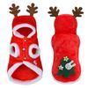 Dog Christmas Clothes Winter Warm Pet Clothes for Small Dogs Elk Santa Claus Dog Cats Coat Hoodies Christmas Dogs Costume