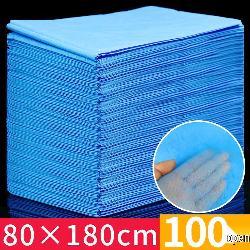 80x180cm Waterproof Disposable Massage Bed Sheet - Breathable Non-woven Fabric for Beauty Salons.