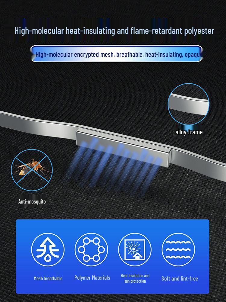 Magnetic Car Window Sunshade: Heat Insulation, Sun Protection, Blackout Curtain, Customizable for Imported Models