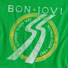 Bon Jovi Unisexowy T-shirt dla dorosłych z datami trasy Slippery When Wet