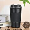 Edelstahl Isolierte Reise-Kaffeebecher Auslaufsicherer Deckel 6H Wärme-Kälte-Speicherung Rutschfester Griff Für Pendeln Wandern Camping