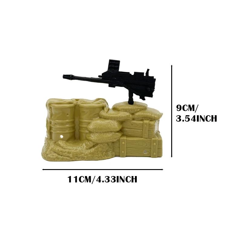 DIY Armeesoldat Netzrucksack Sandsack Trommel Flughafen Militärzubehör Actionfigur Spielzeug für Jungen Kinder Weihnachtsgeschenk
