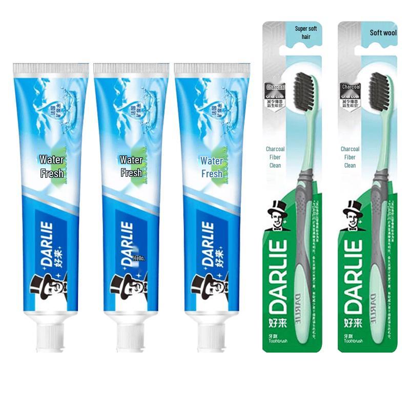 Darlie Water Fresh Spring Mint Toothpaste & Toothbrush Set