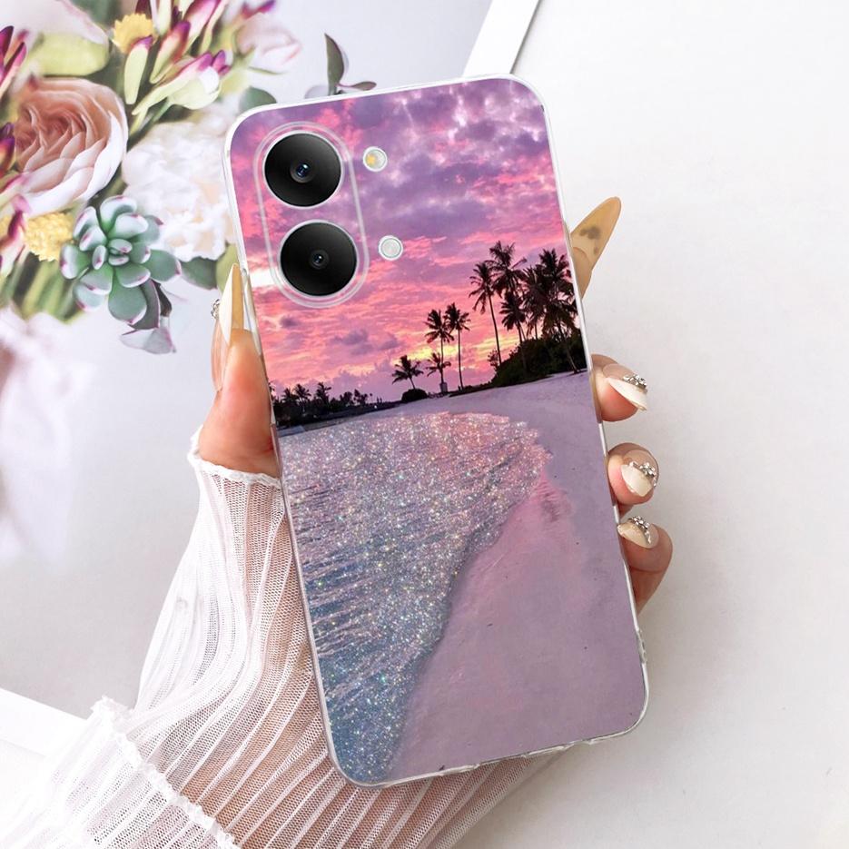 For Xiaomi Redmi Turbo 5 Max Case Cute Cat Flowers Painted Cover Soft Slim Phone Case For Xiaomi Redmi Turbo 5 Turbo5 Max Fundas