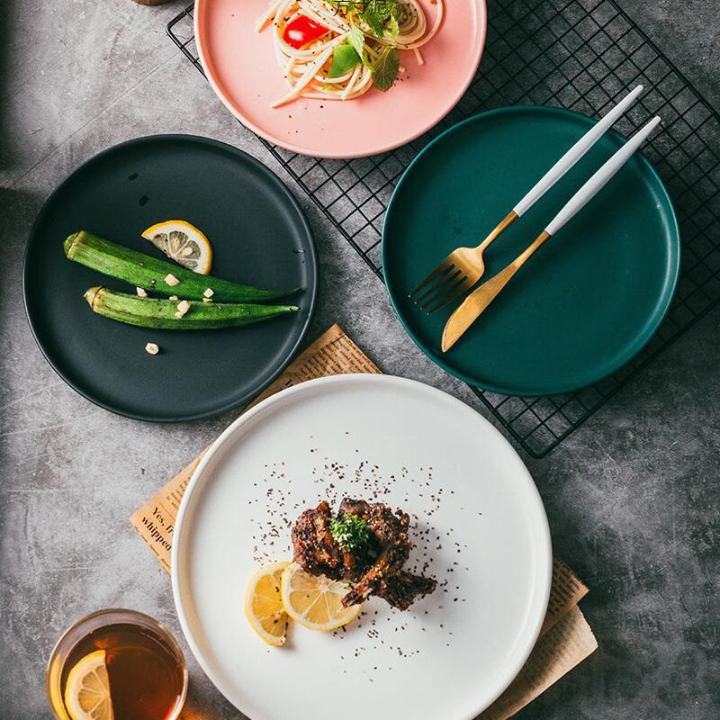 Wutuo 10-inch White Ceramic Dinner Plate