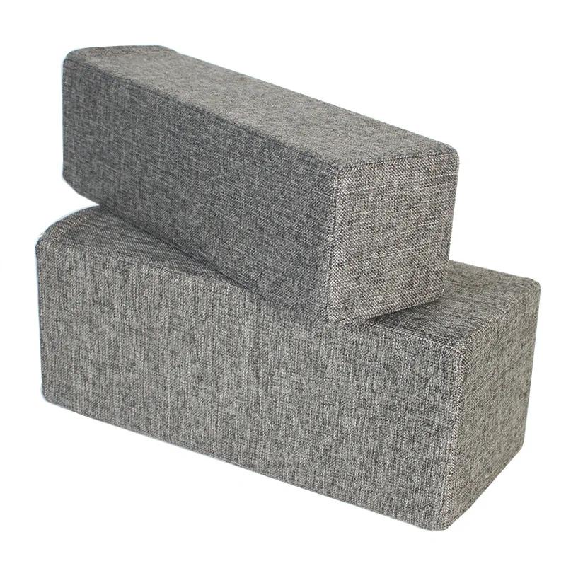 

Sofa Armrest Pillow Hand Cushion PU Leather / Linen Fabric Long Cuboid Pillow Sofa Decor Arm Support Pillow Customized size Customized size