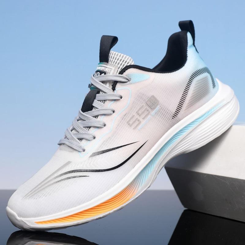 Men's Sports Shoes, Breathable Mesh Upper, Wear-resistant Casual Shoes, Trendy Running Shoes for Teenagers.