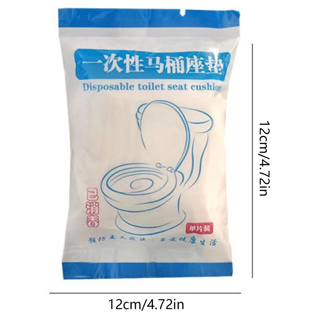 Portable Disposable Travel Toilet Seat Mat Soft Non-Woven Fabric White Toilet Seat Mats for Outing Hotel Hospital Public Toilet
