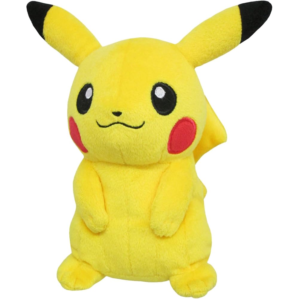 Sanei Boeki Pokmon All Star Collection Pikachu Plush Toy 19cm Height Soft Toy